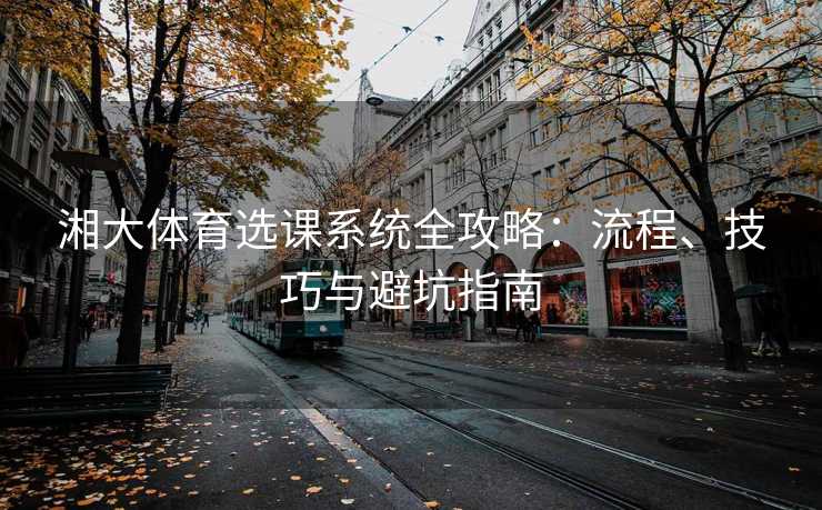 湘大体育选课系统全攻略：流程、技巧与避坑指南