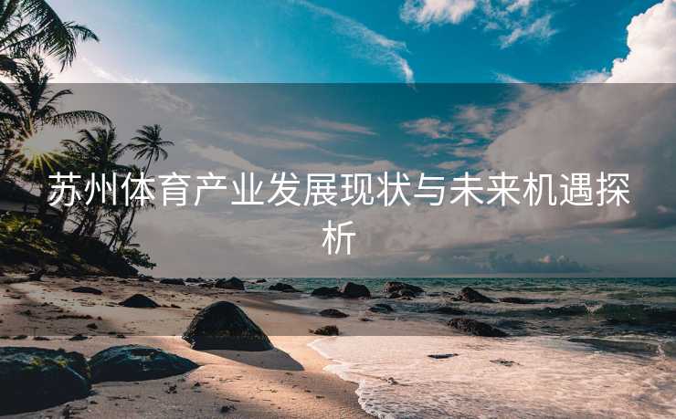 苏州体育产业发展现状与未来机遇探析