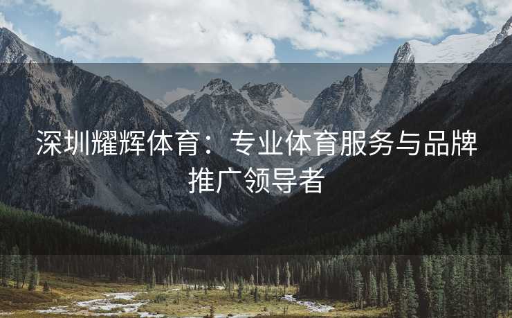 深圳耀辉体育：专业体育服务与品牌推广领导者