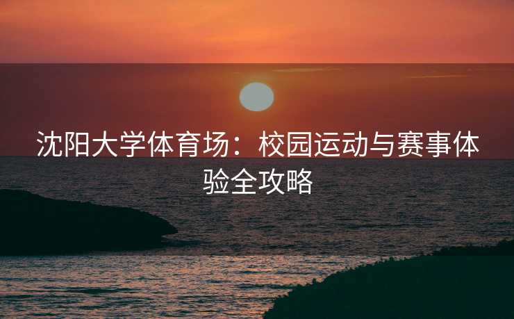 沈阳大学体育场：校园运动与赛事体验全攻略