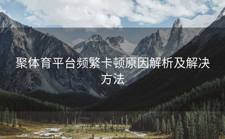 聚体育平台频繁卡顿原因解析及解决方法