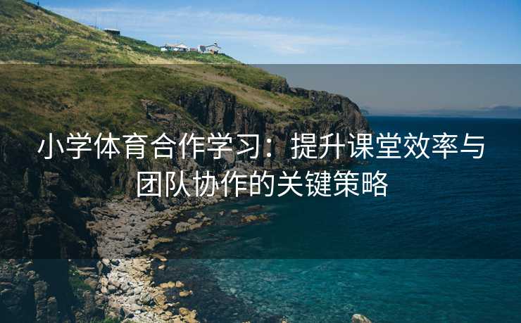 小学体育合作学习：提升课堂效率与团队协作的关键策略