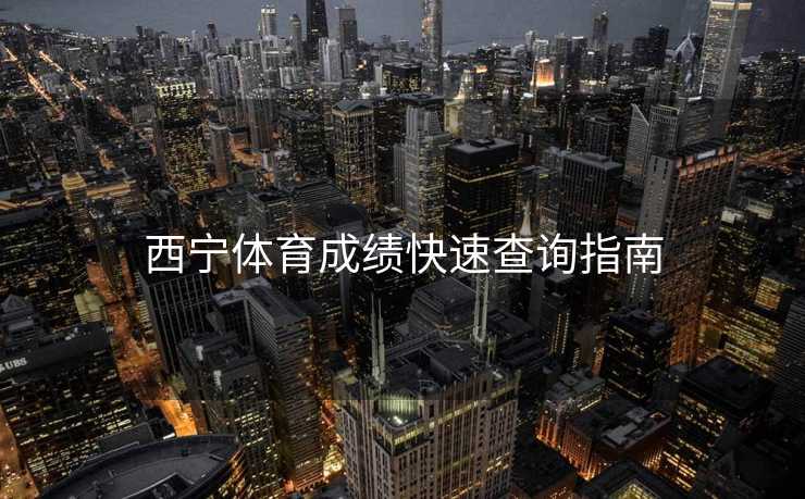 西宁体育成绩快速查询指南