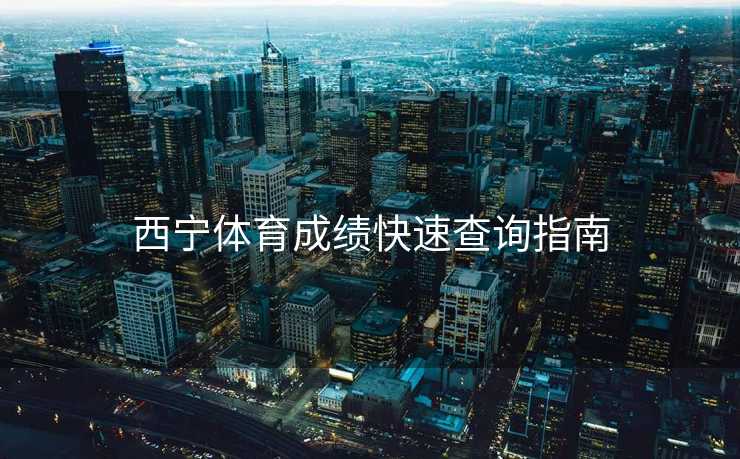 西宁体育成绩快速查询指南