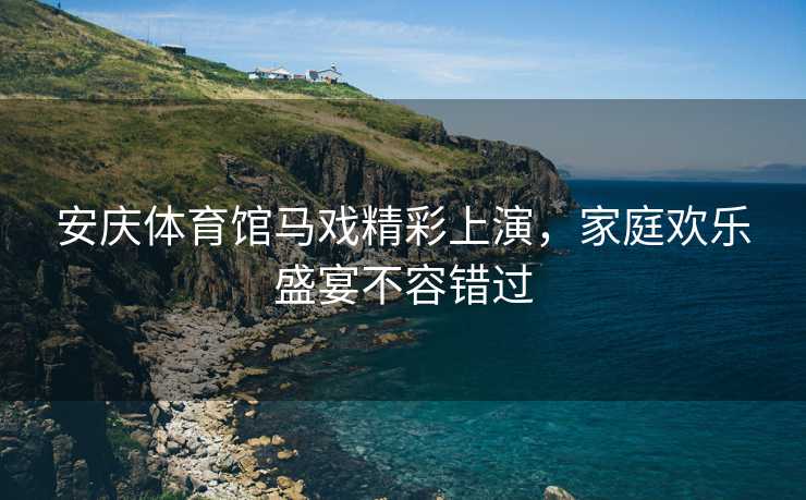 安庆体育馆马戏精彩上演，家庭欢乐盛宴不容错过