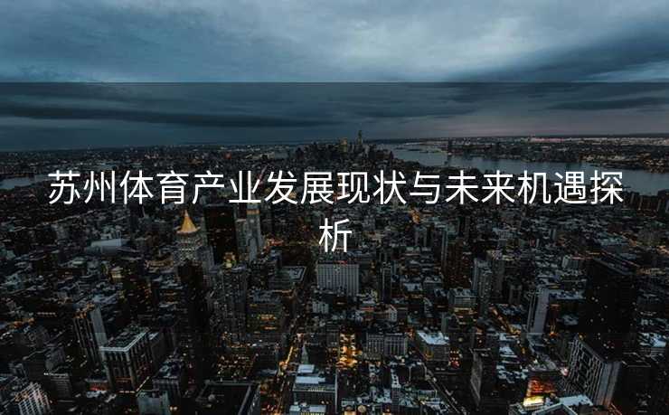 苏州体育产业发展现状与未来机遇探析