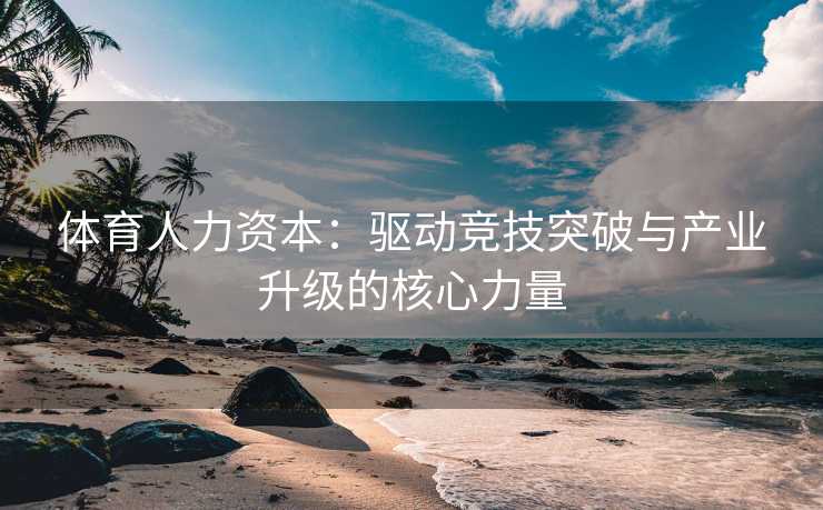 体育人力资本：驱动竞技突破与产业升级的核心力量