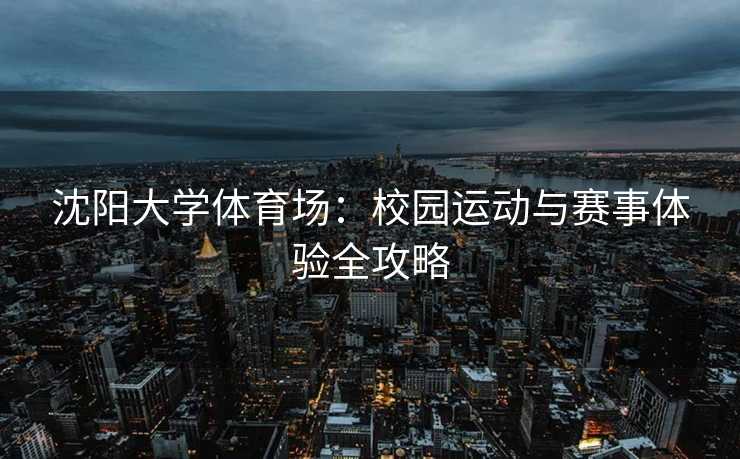 沈阳大学体育场：校园运动与赛事体验全攻略