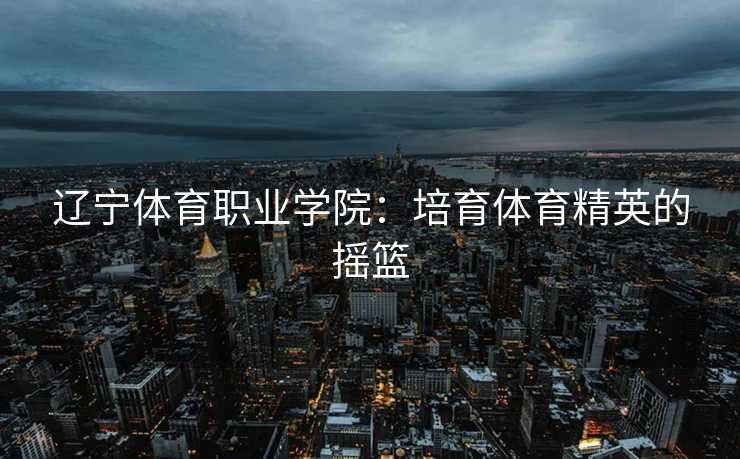 辽宁体育职业学院：培育体育精英的摇篮