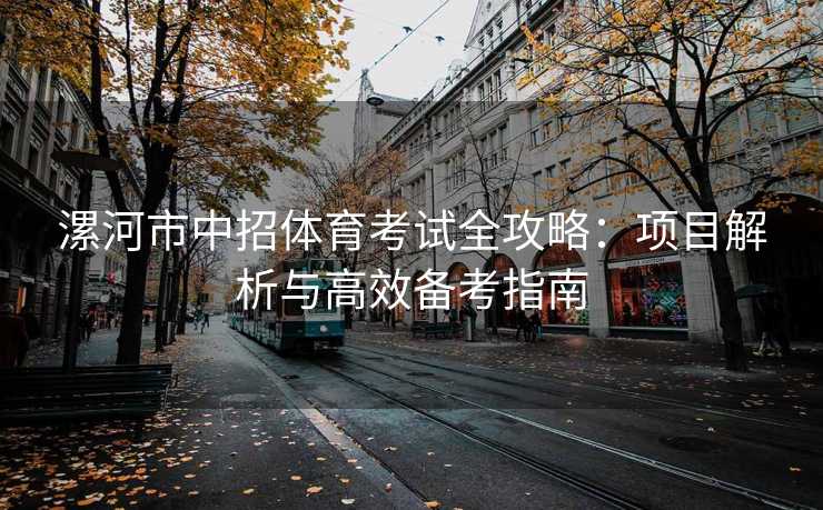 漯河市中招体育考试全攻略：项目解析与高效备考指南