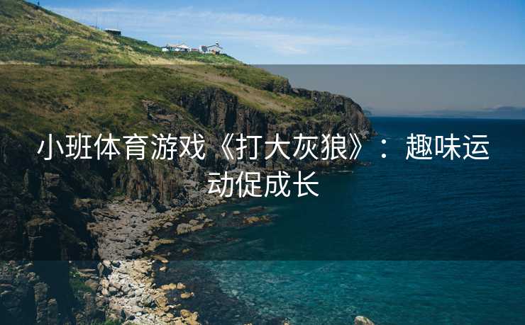 小班体育游戏《打大灰狼》：趣味运动促成长