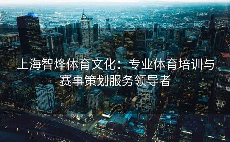 上海智烽体育文化：专业体育培训与赛事策划服务领导者