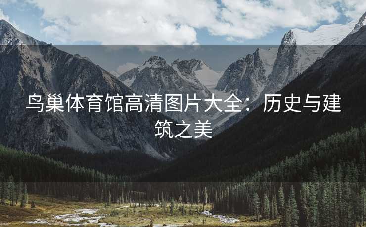 鸟巢体育馆高清图片大全：历史与建筑之美