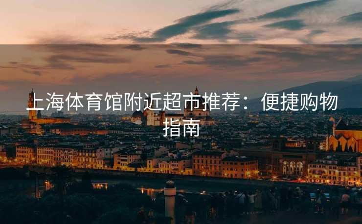 上海体育馆附近超市推荐：便捷购物指南