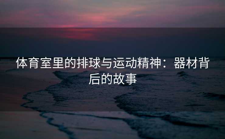 体育室里的排球与运动精神：器材背后的故事
