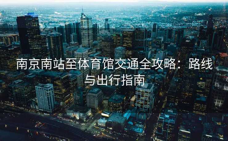 南京南站至体育馆交通全攻略：路线与出行指南